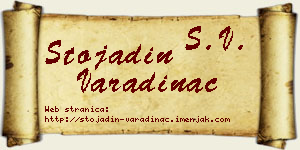 Stojadin Varadinac vizit kartica